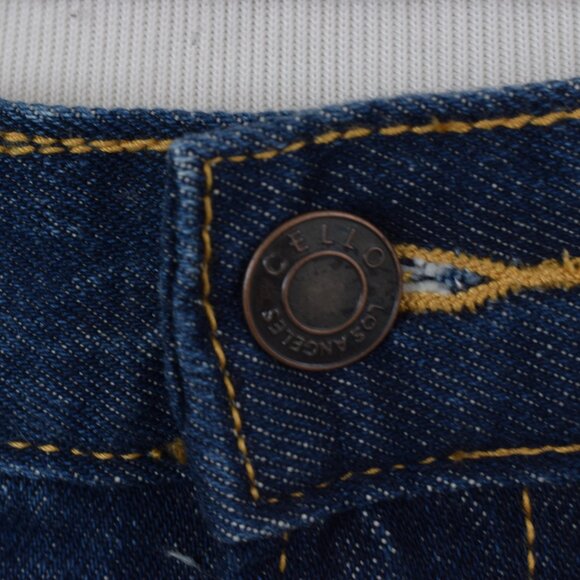 NWT Cello Dark Wash High Rise Wide Leg Carpenter Jeans size 5 - Picture 7 of 11